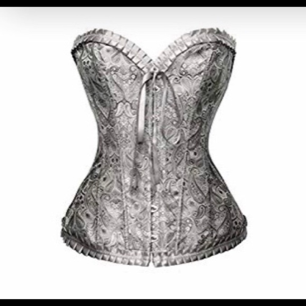 Womens Waist Cincher Bustier Boned Corset